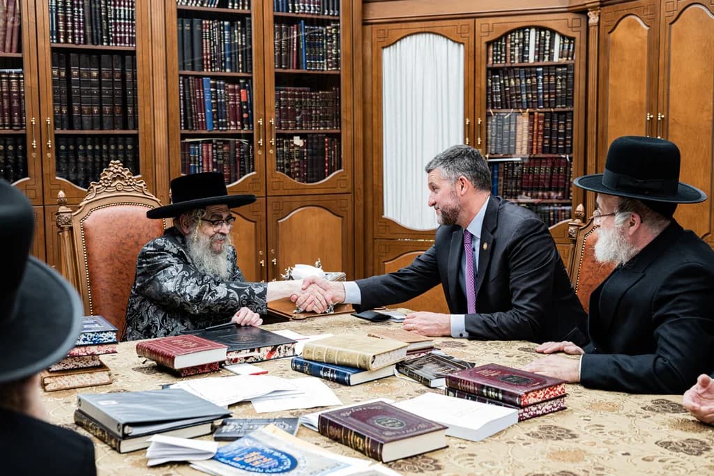 לקראת הבחירות: חבר הקונגרס ביקר אצל האדמו"ר מסאטמר