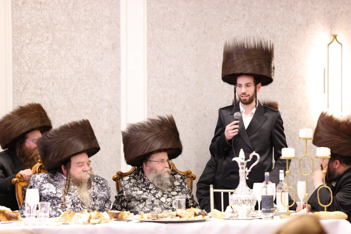 על שם הרבי זצ"ל; פדיון הבן לנינו של האדמו"ר מקרעטשניף סיגעט בבורו פארק