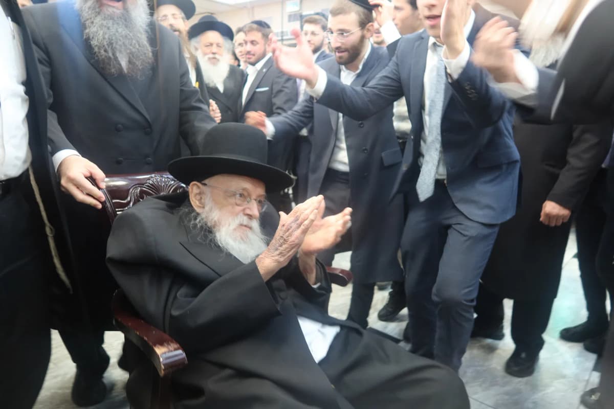 המונים חגגו; נין הגאון הישיש נישא לנינתו של הסטייפלער