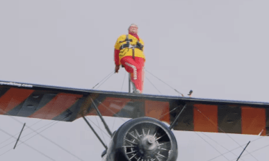 British Woman, 99, Walks on Wing of Flying Plane and Breaks World Record