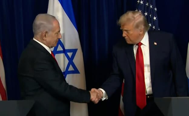הנשיא טראמפ נשאל אם הוא סומך על רה"מ נתניהו והשיב: "בפוליטיקה, אני לא סומך על אף אדם"