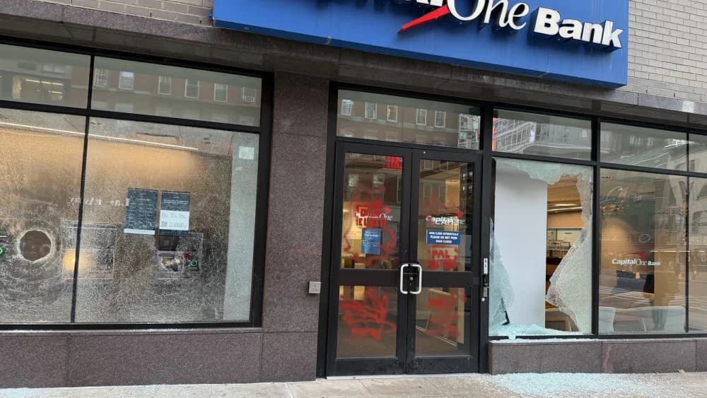 NYPD Hate-Crimes Unit Probes Anti-Israel Vandalism at Manhattan Bank