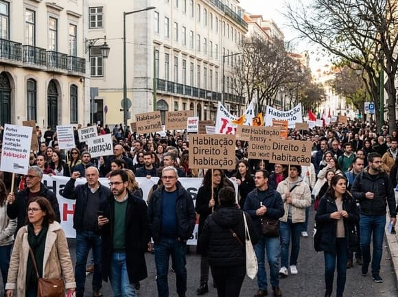 В Португалии вторую неделю продолжаются протесты против роста цен на жилье