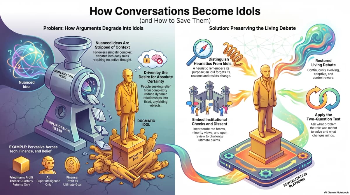 The Calf Is Always Being Cast: How Conversations Become Idols