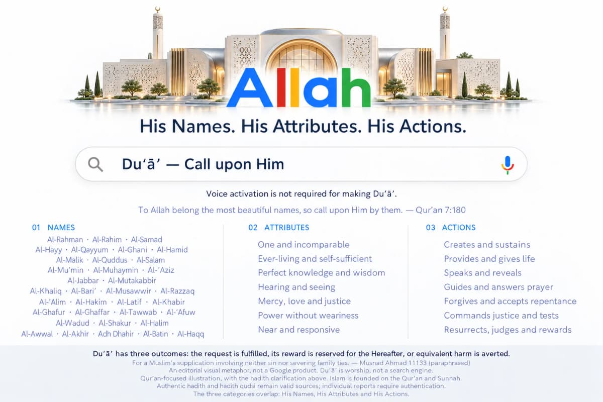 How does Allah describe himself in the Quran?