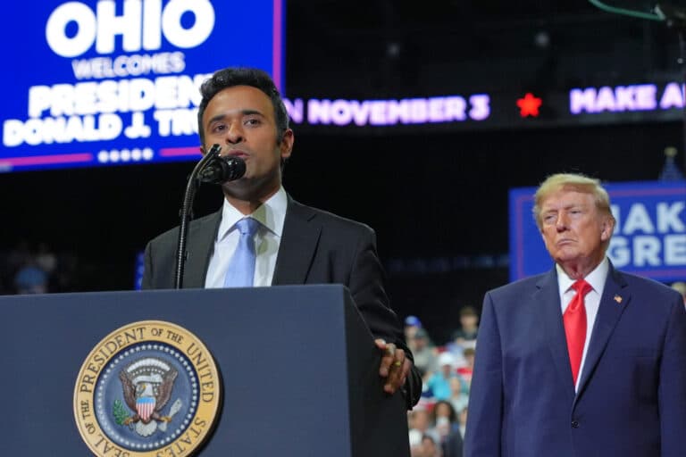 Trump Backs Vivek Ramaswamy On Controversial Ad Featuring Democrat Amy Acton’s Estranged Mother