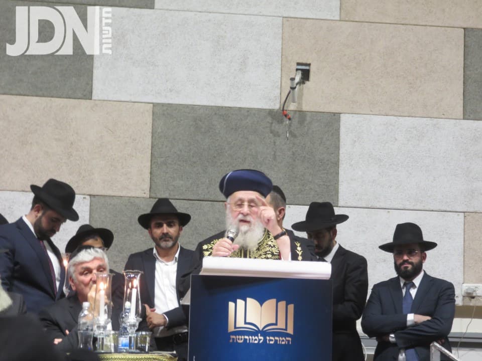 הגר"י יוסף בהילולת הגר"ע יוסף זי"ע שנערכה באשדוד