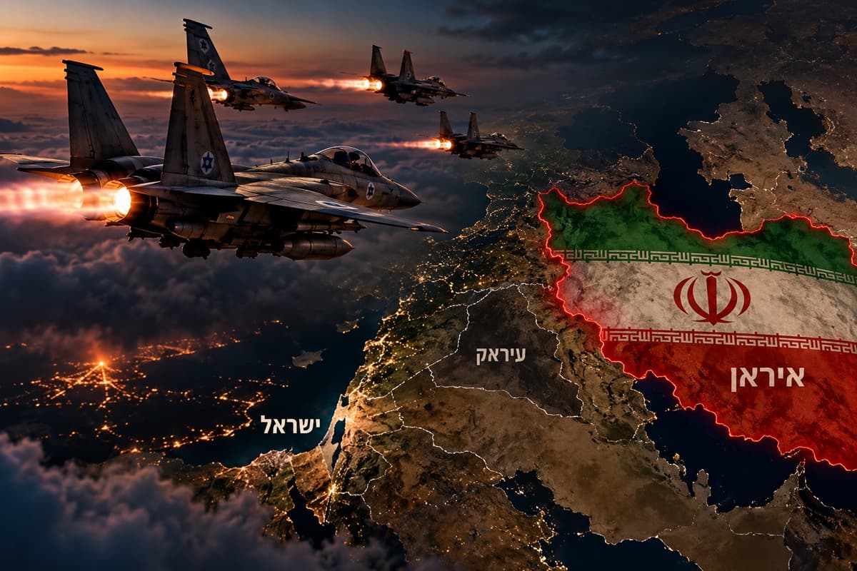 דריכות מול איראן: עשרות מטוסי קרב ישראליים הגיעו עד גבול איראן ושבו לישראל