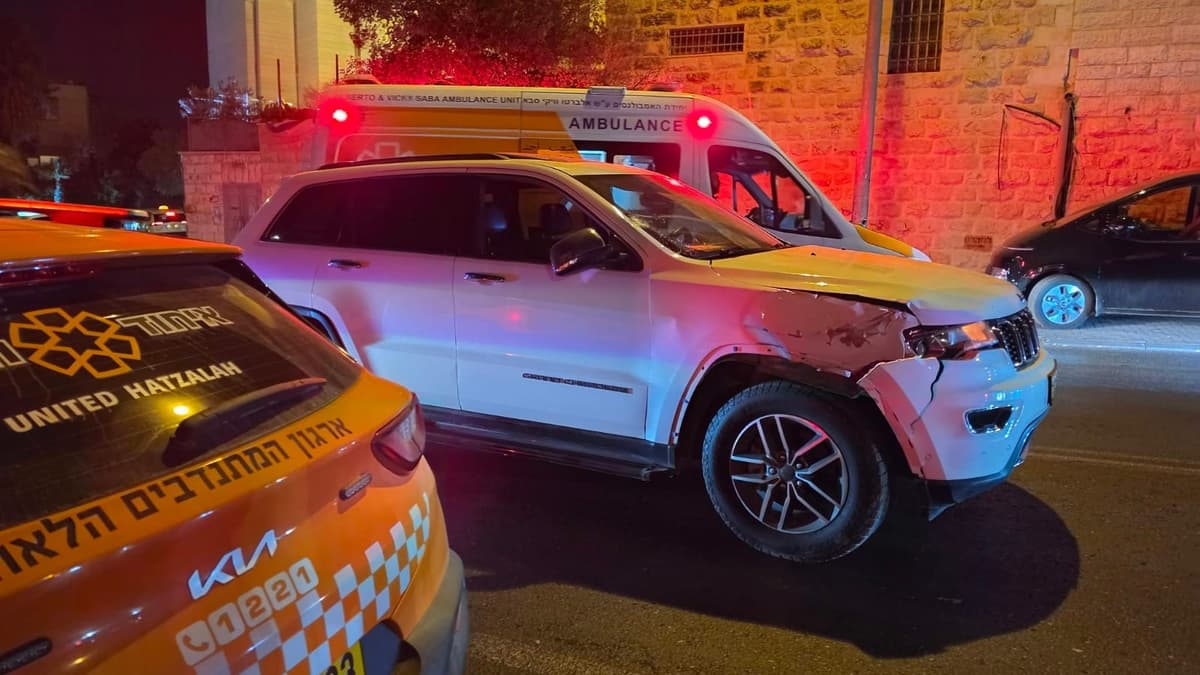 ירושלים: שני הולכי רגל נפצעו בינוני עד קשה בתאונה בדרך חברון