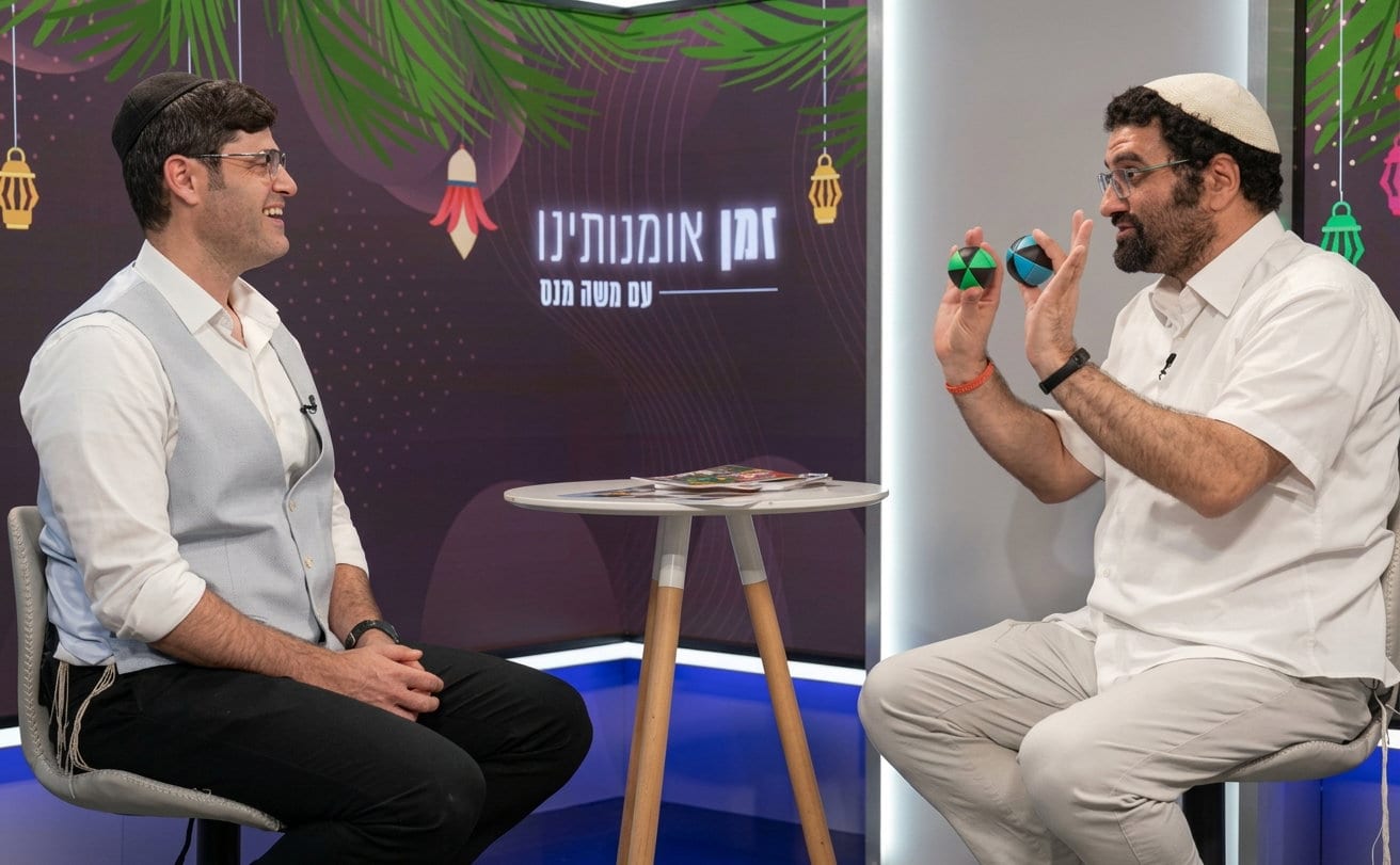 "הבלון הופך ליצירה כשיש אמירה": ריאיון חג על יצירה יהודית, עבודה בעיניים ומחיאות כפיים • צפו