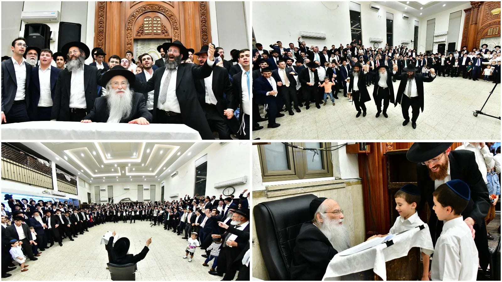 היכל הישיבה רעד; ראש הישיבה פצח בריקודים סוערים שנה אחרי האירוע הרפואי
