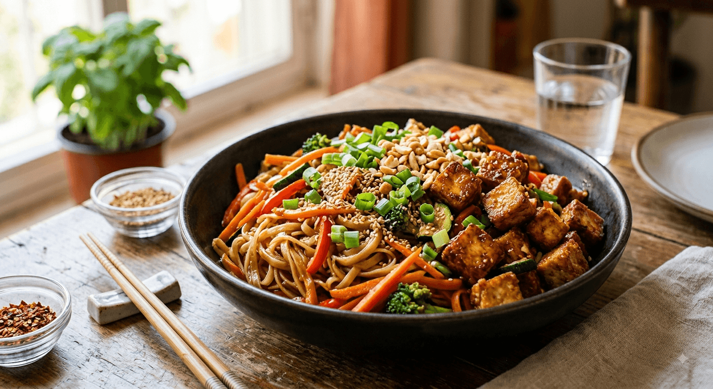 Quick Tofu Stir-Fry: A Light Pareve Lunch Ready in 20 Minutes