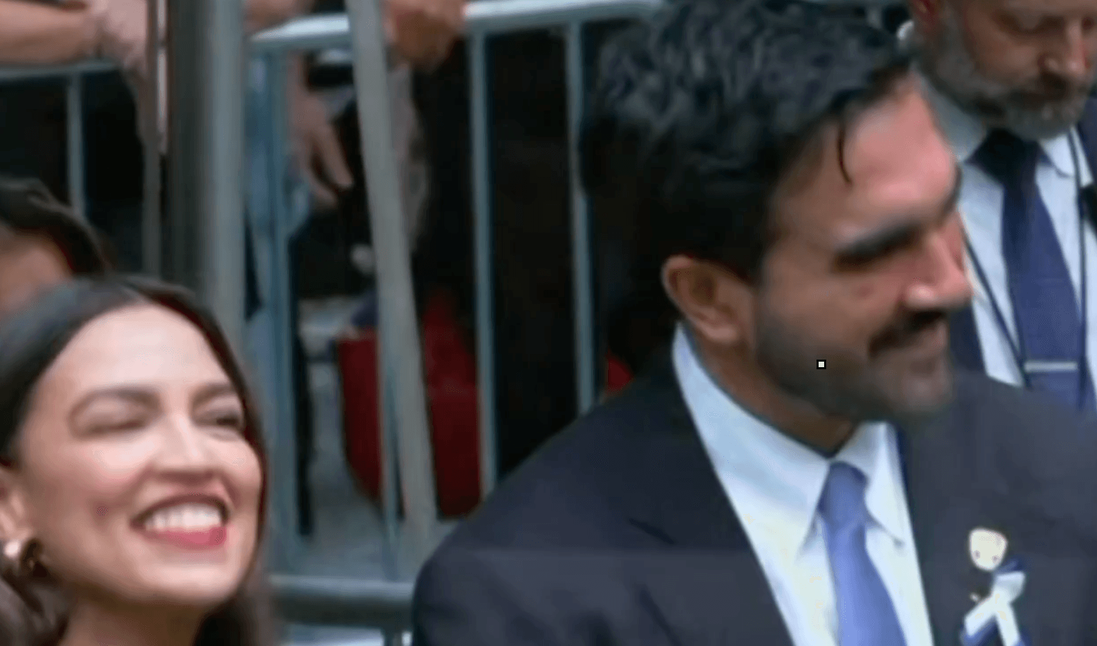 Mamdani and AOC Caught Laughing During 9/11  Memorial