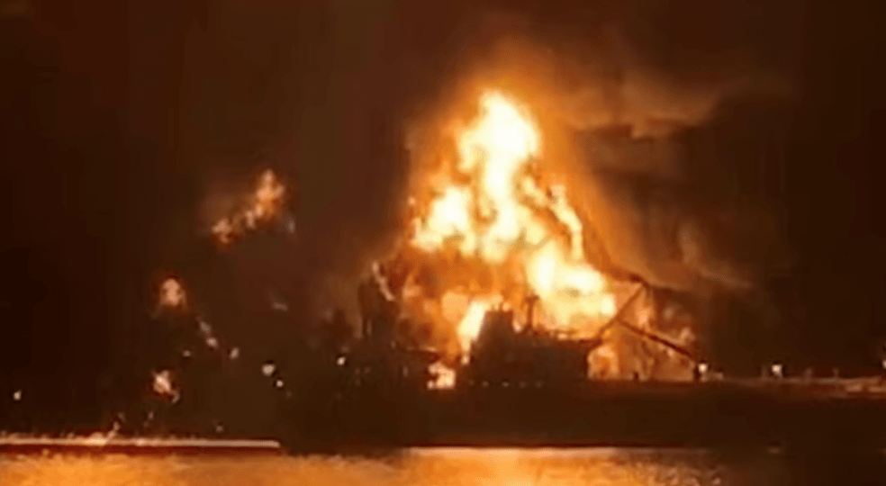 Iran Claims Oil Tanker Exploded on Mines in Strait of Hormuz