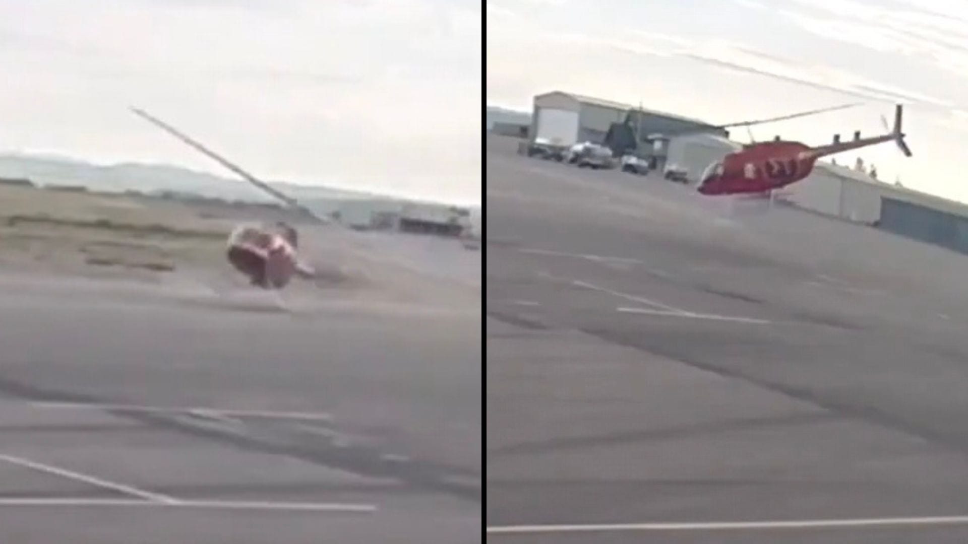 Flight Instructor Loses Control: Helicopter Spins and Crashes on Camera