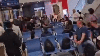 Man Shouts Free Palestine at Airport, Gets Instant Response from Breslovers