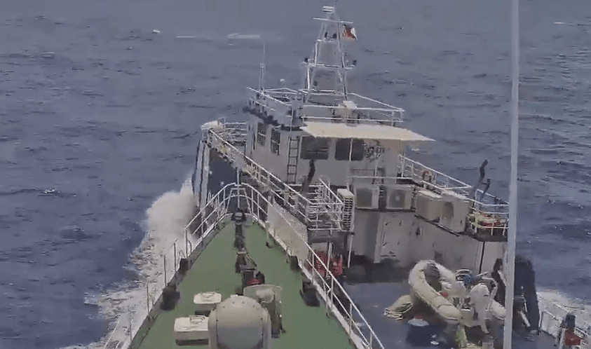 Chinese Coast Guard Ship Rams Philippine Vessel in South China Sea
