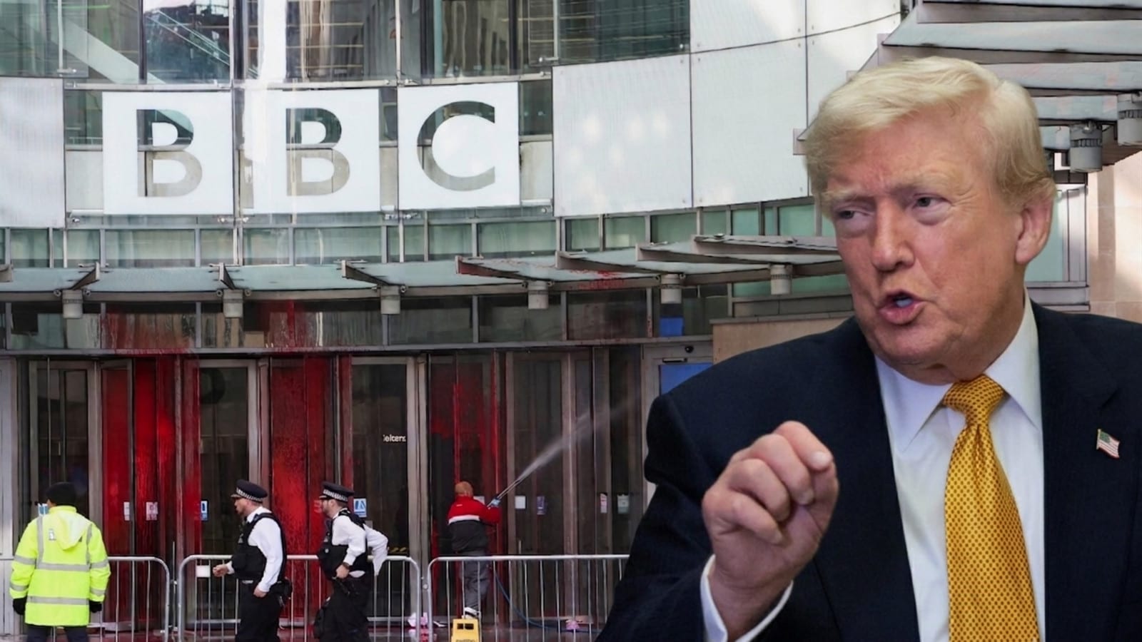 טראמפ מעלה הילוך בתביעת הענק מול ה-BBC