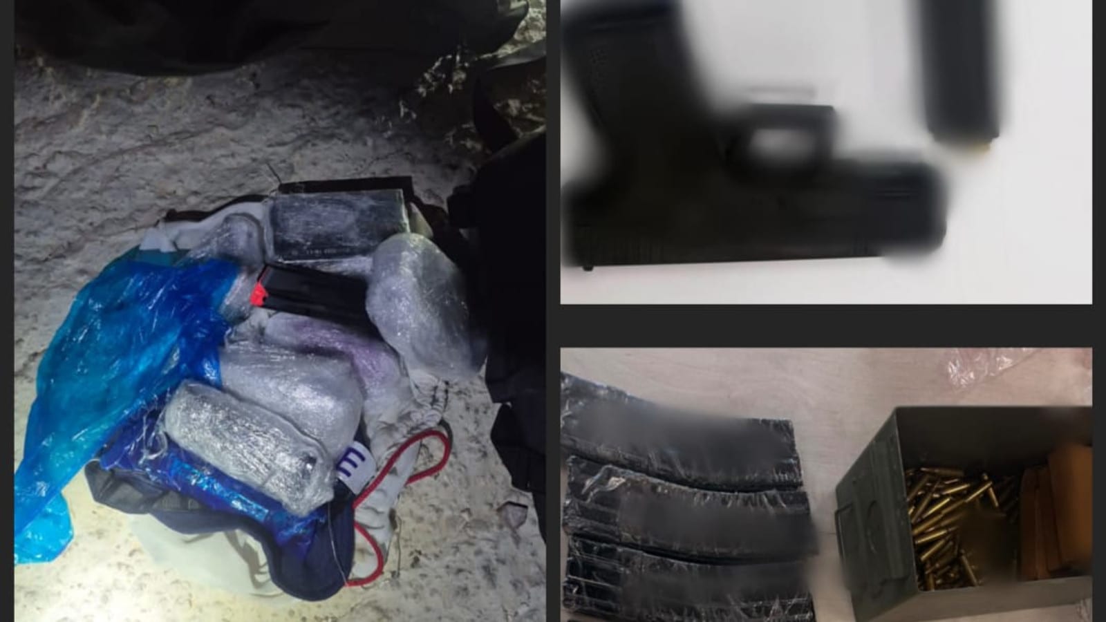 בתוך יממה: רובה קלצ'ניקוב, אקדחים ומטען צינור נתפסו במרחב מנשה