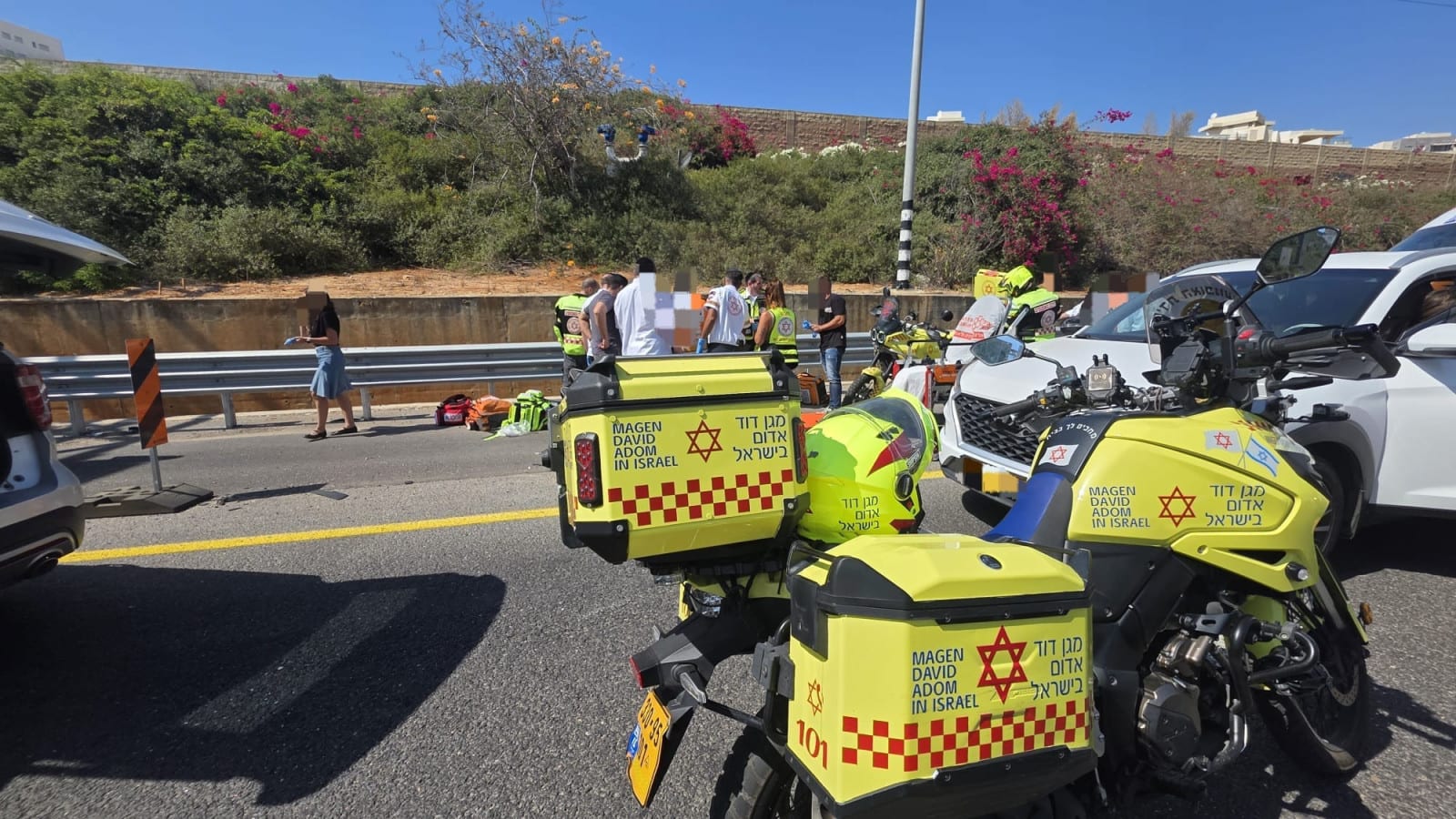 נקבע מותו של רוכב אופנוע כבן 60 שנפגע מרכב בכביש 471 סמוך למחלף אונו