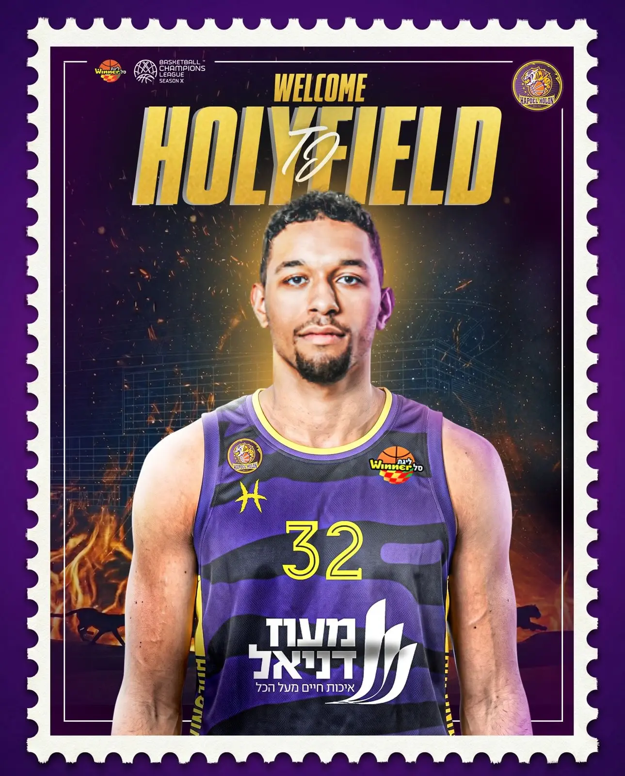 בעקבות הפציעות: הפועל חולון החתימה את טי.ג'יי הוליפילד