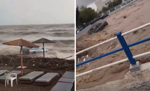 כאוס מוחלט: רגע לפני שמזג האוויר החורפי מגיע אלינו - זה מה שקרה ביוון