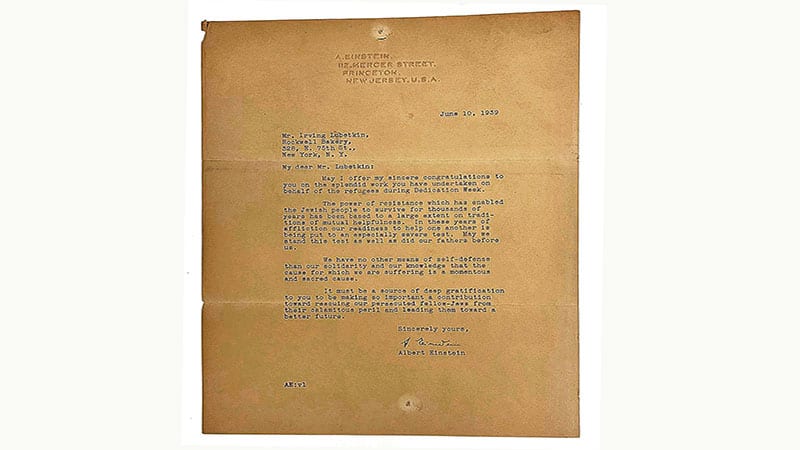 Einstein’s Passionate Plea for Jewish Solidarity