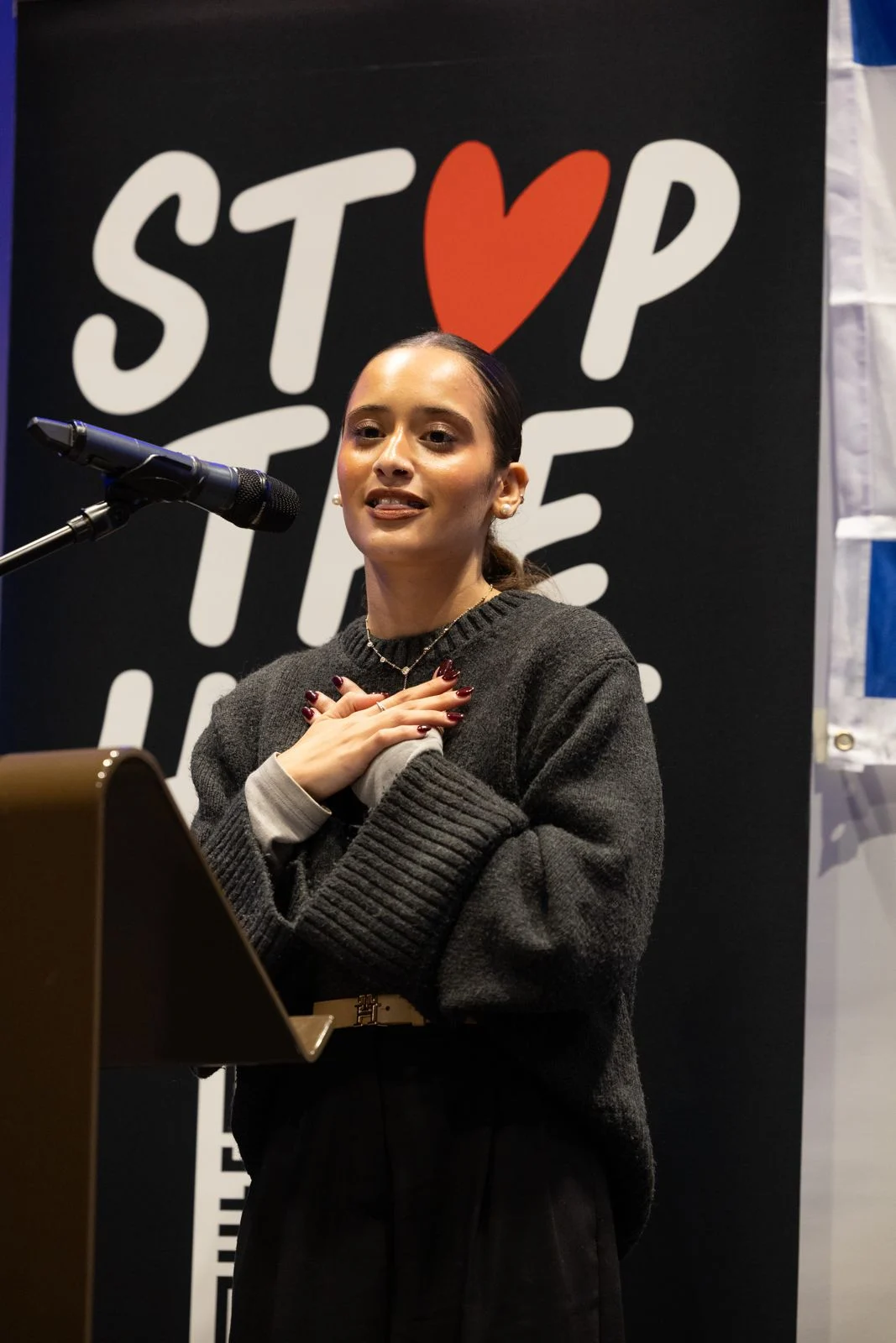 Lourd Atia speaks at London synagogue