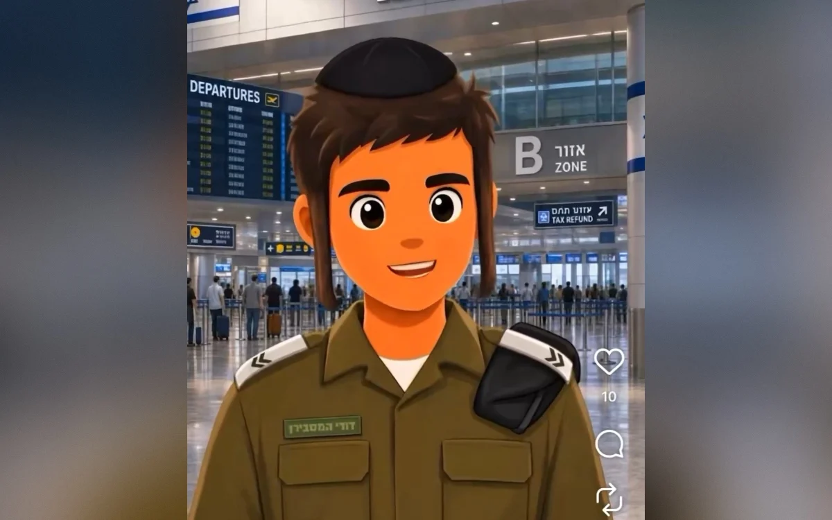 IDF posts, deletes AI video telling Haredi draft dodgers how to travel abroad