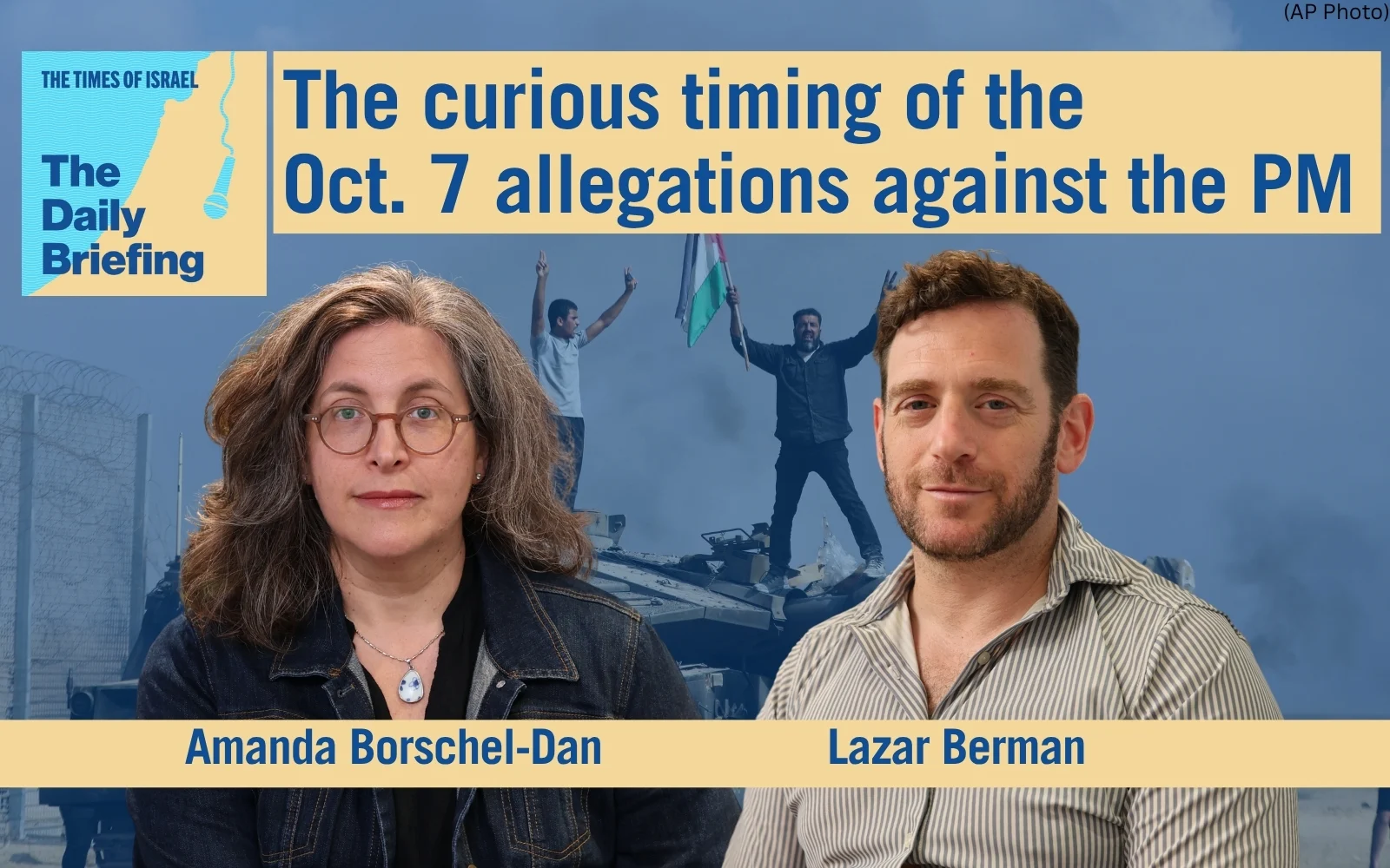 Daily Briefing Sept. 27 – The curious timing of the Oct. 7 allegations against the PM
