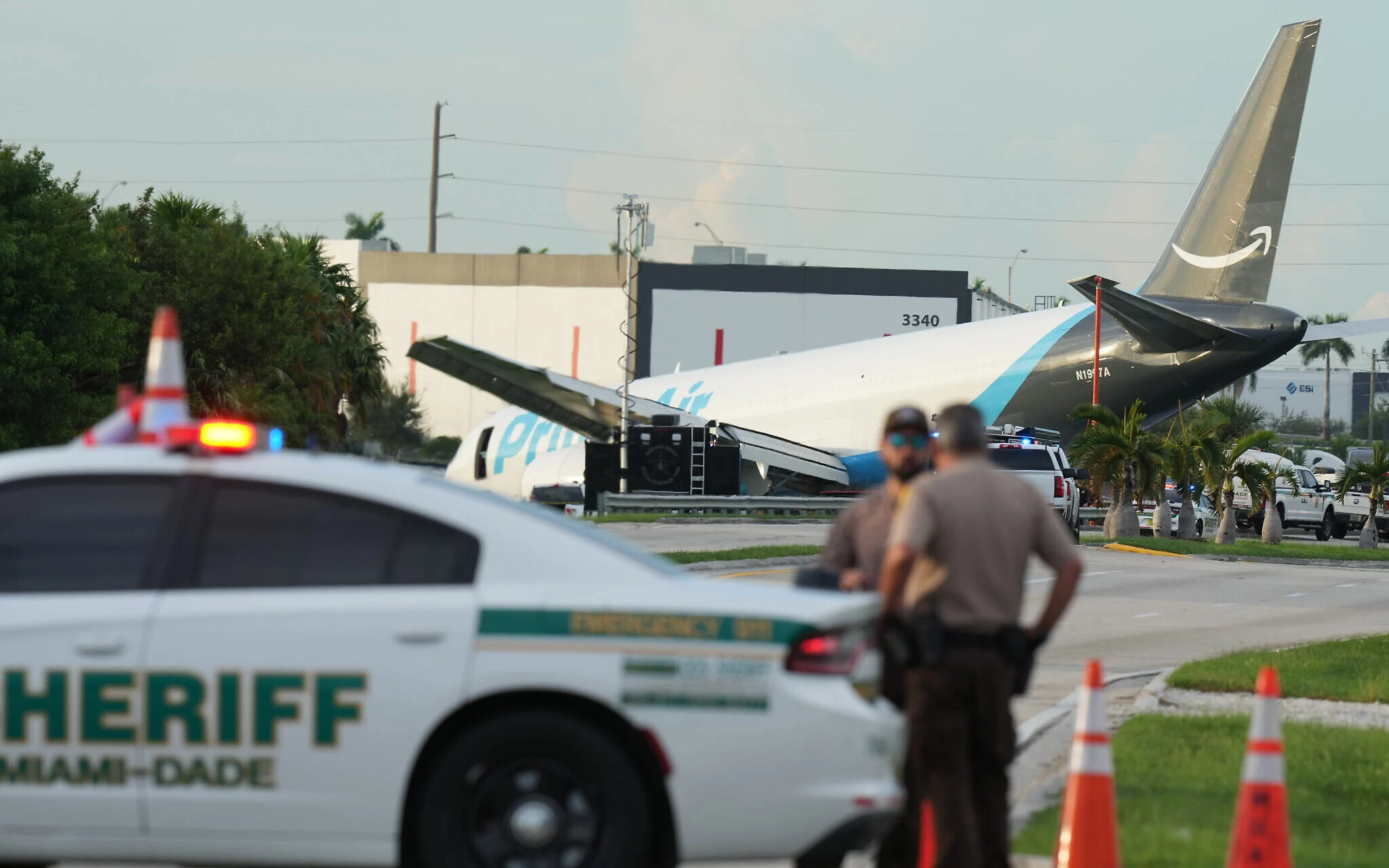 At least 5 dead after Amazon cargo plane crashes while overshooting runway in Miami