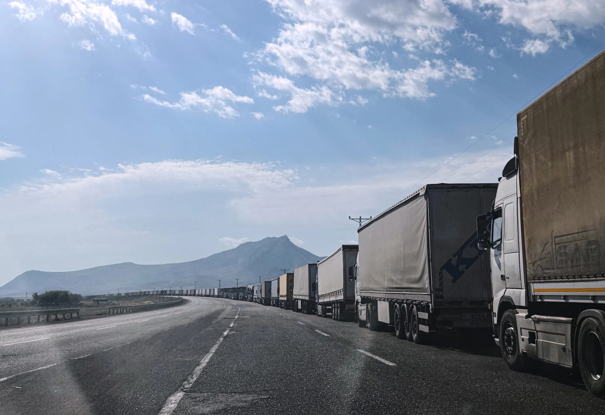 Trucks jammed at Turkey-Iran border as US blockade pushes trade overland