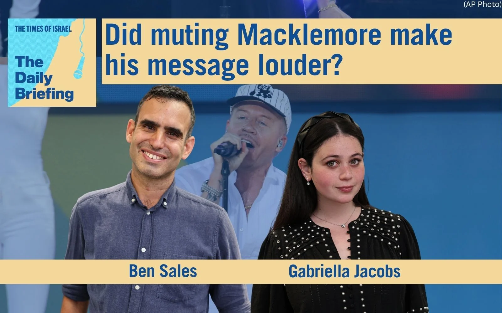 Daily Briefing Sept. 22: Did muting Macklemore make his message louder?