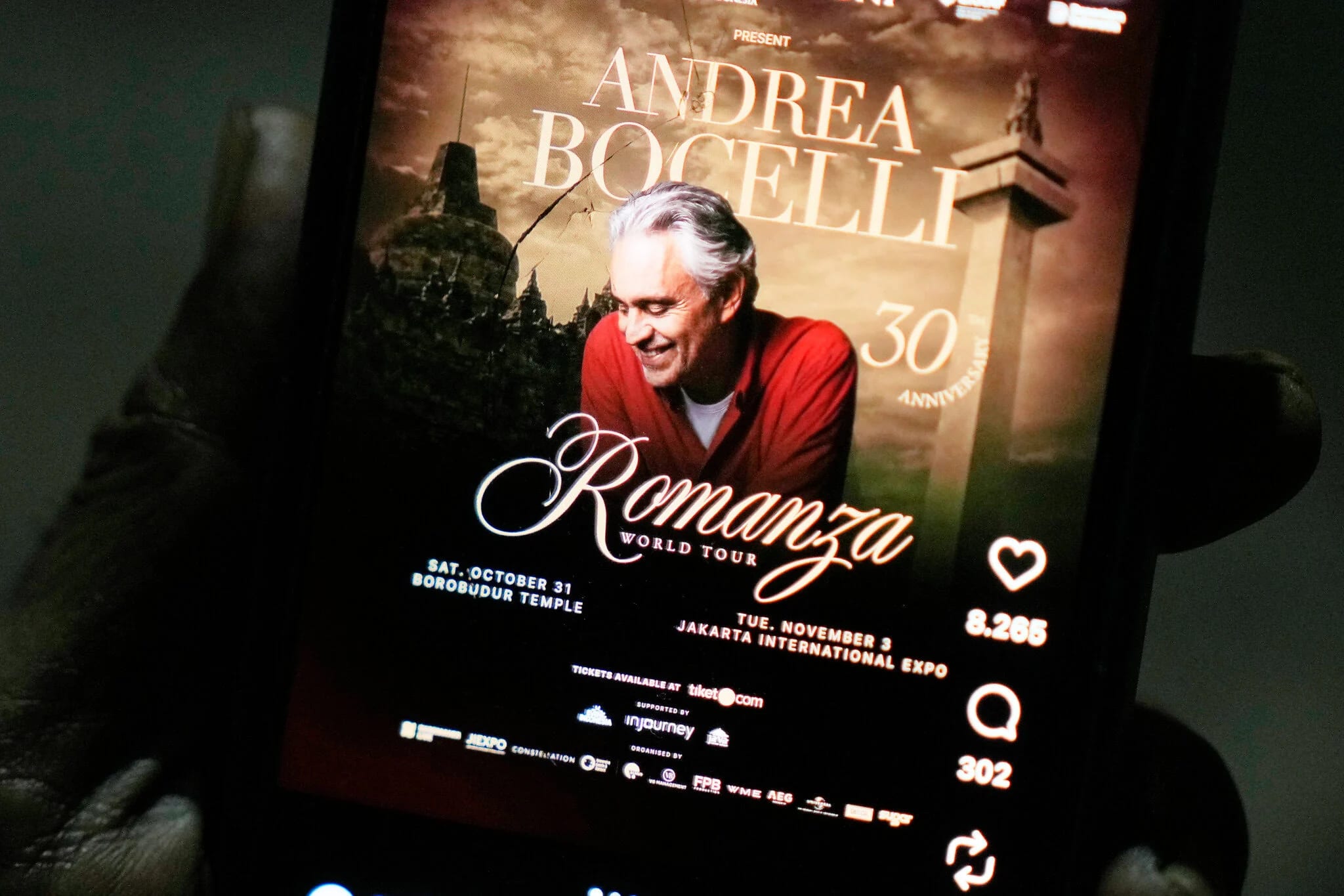 Indonesia’s Muslim council urges cancellation of Andrea Bocelli shows over Israel ties