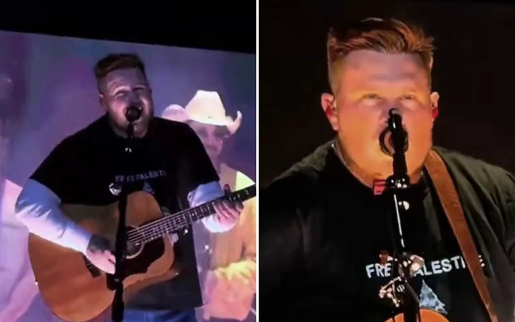Country star Zach Bryan performs in ‘Free Palestine’ shirt at Gillette Stadium