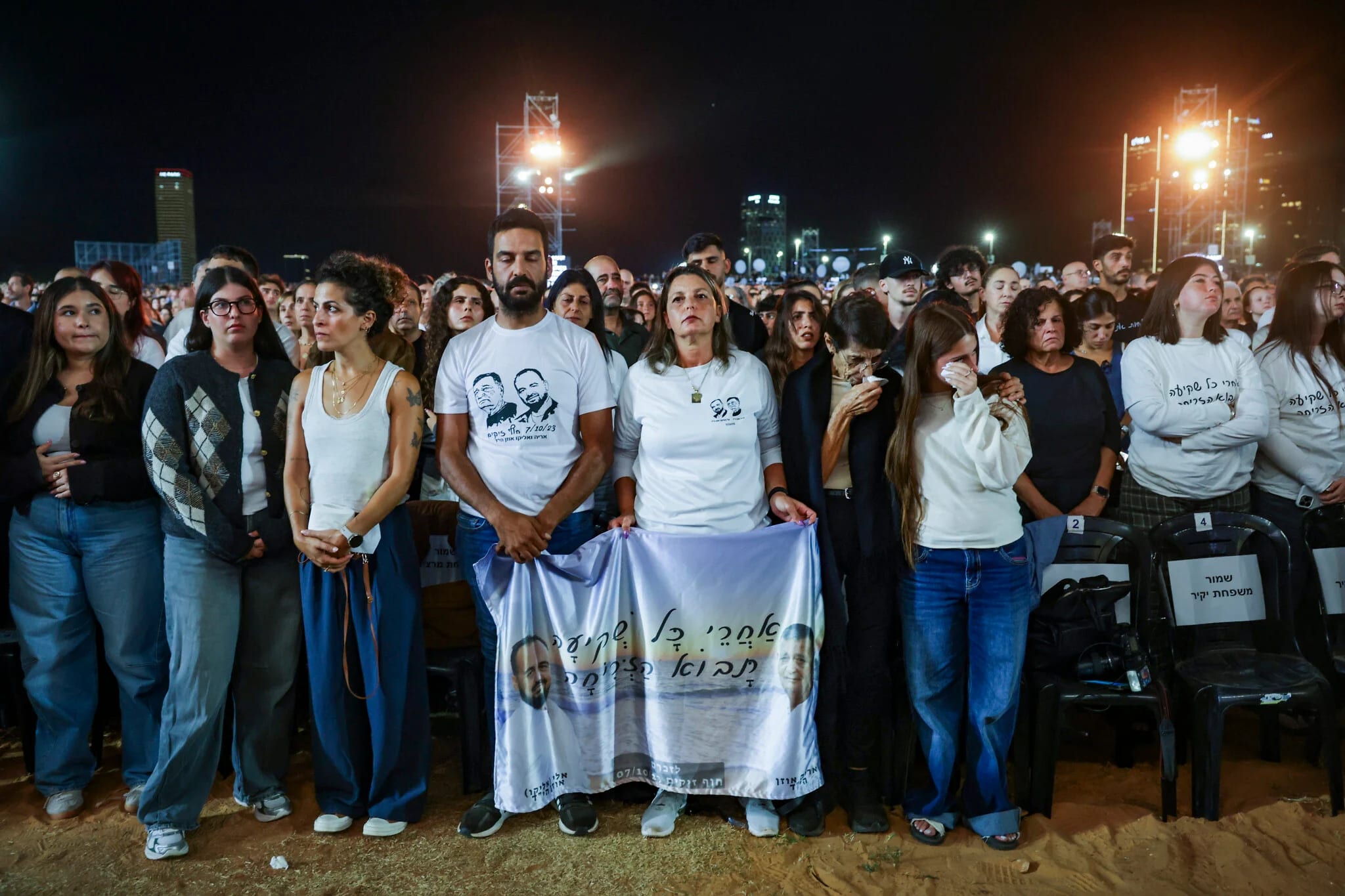 ‘We lost so much’: 50,000 attend Oct. 7 memorial ceremony hosted by former hostage