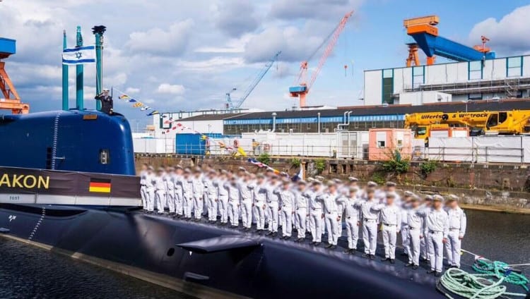 Новейшая израильская подлодка INS Drakon прибыла в Хайфу из Германии
