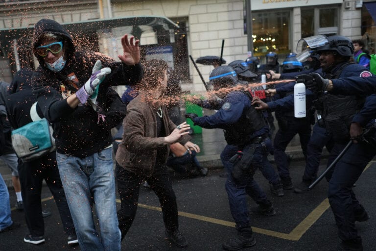 Police Fire Tear Gas At Barricaded Paris High School As Student Protests Show No Sign Of Ending