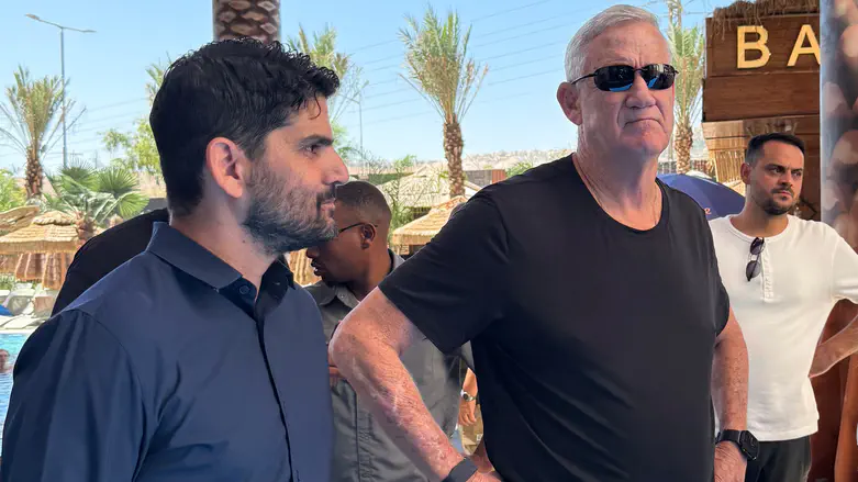 בני גנץ במעלה אדומים: אזור E1 הוא נכס אסטרטגי ביטחוני