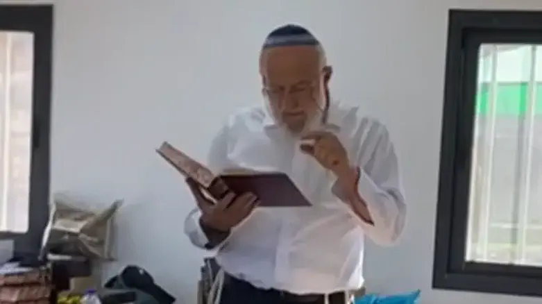 הרב אנגל בירך "מציב גבול אלמנה" בישיבת עמק דותן: "רואים כאן את העתיד"
