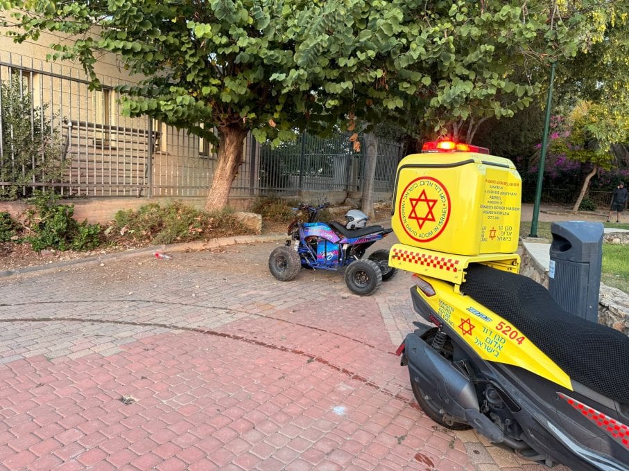 קריית אתא: רוכב טרקטורון התהפך ונפצע קשה
