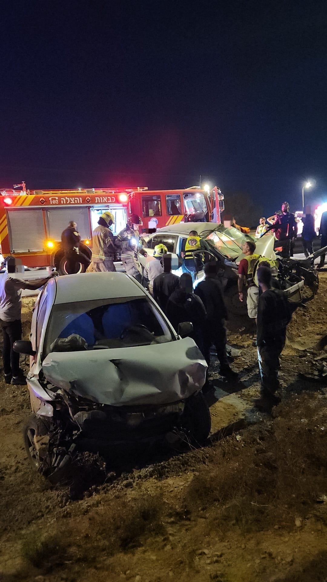תאונה קטלנית סמוך לעומר: גבר כבן 30 נהרג, אדם נוסף נפצע בינוני