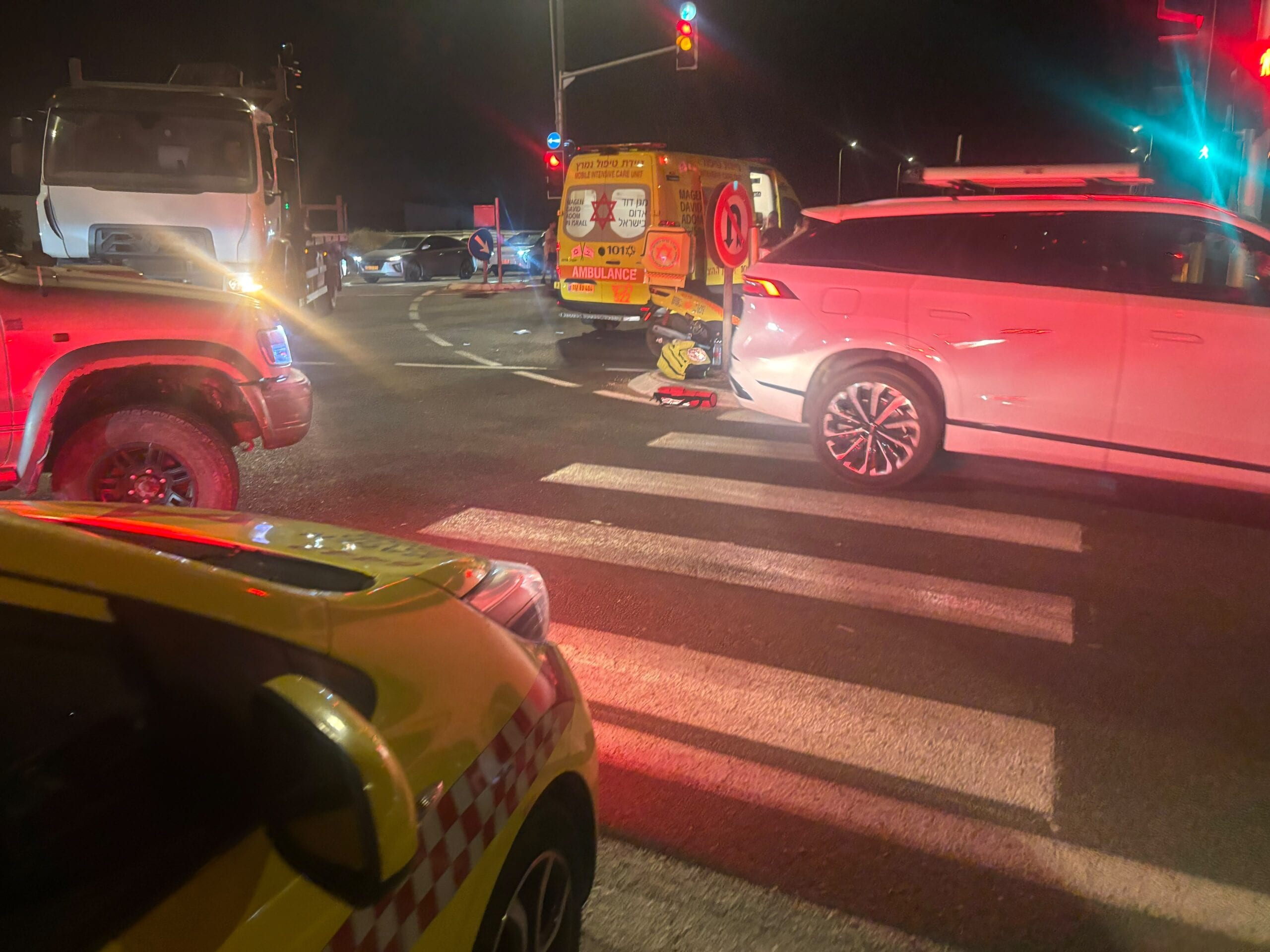 ‏רוכב אופניים חשמליים נפגע מרכב בצומת ברכיה: מצבו בינוני