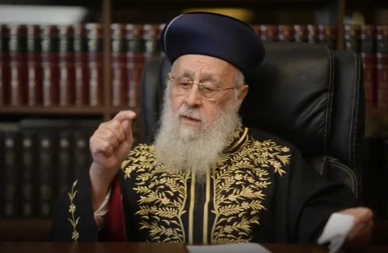הראשל"צ במתקפה על בן גביר: "אסור לתת יד למי שמפר את פסיקת חכמי התורה"