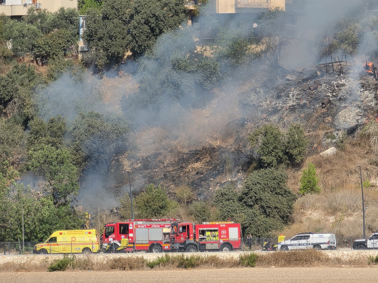 מטוס קל התרסק סמוך לכפר קרע: שני נפגעים במצב קשה