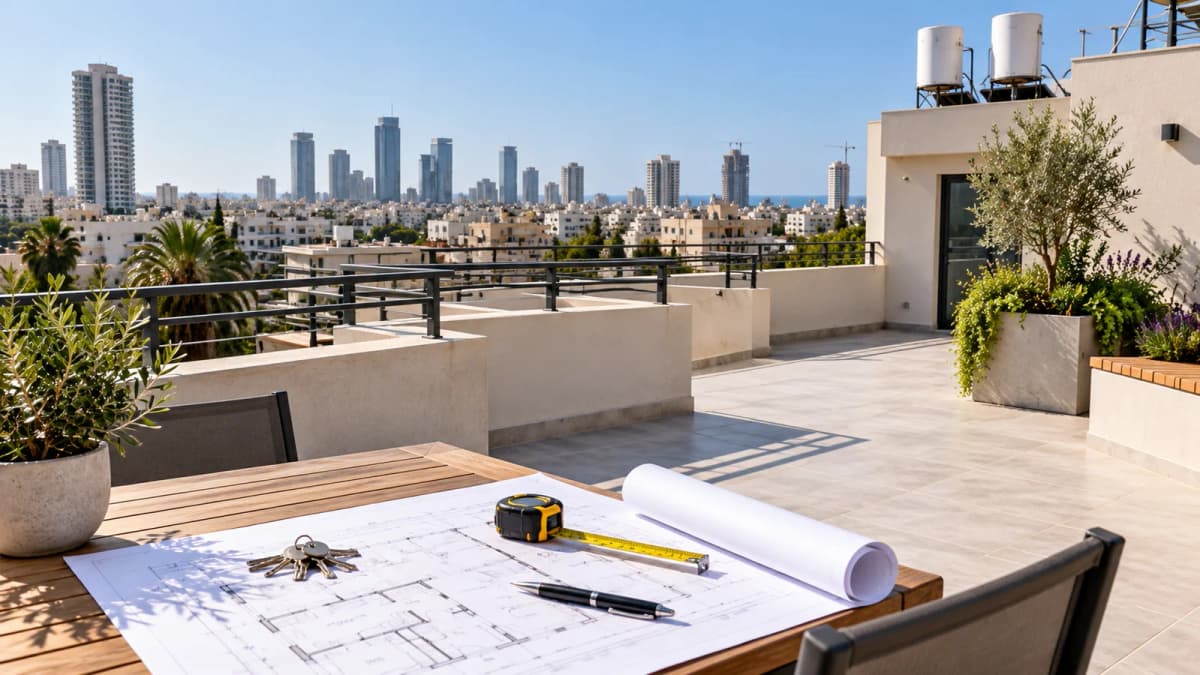 השטח השנוי במחלוקת בגג הבניין: מסמך בן 47 שנה הכריע בסכסוך השכנים בתל אביב