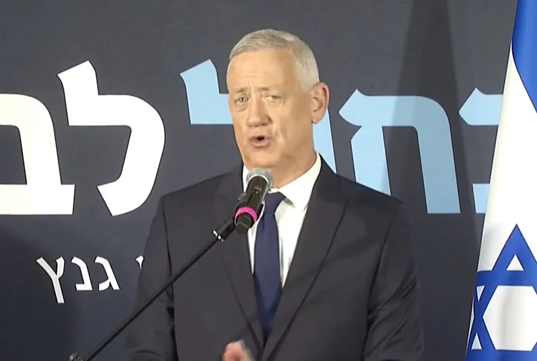 בני גנץ בשידור חי: "פורש מהבחירות בלב כבד - לא הצלחתי לשכנע"