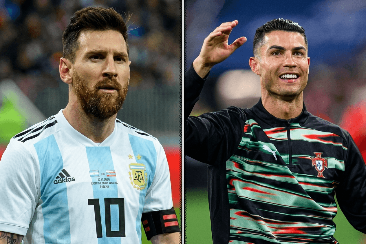 Ronaldo Sends Condolence Message to Messi After Death of His Father