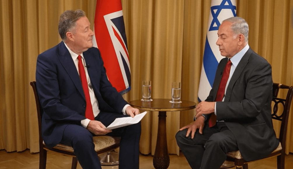 Piers Morgan Calls Netanyahu "Idiot" — But 90% of Responses Back Israeli PM