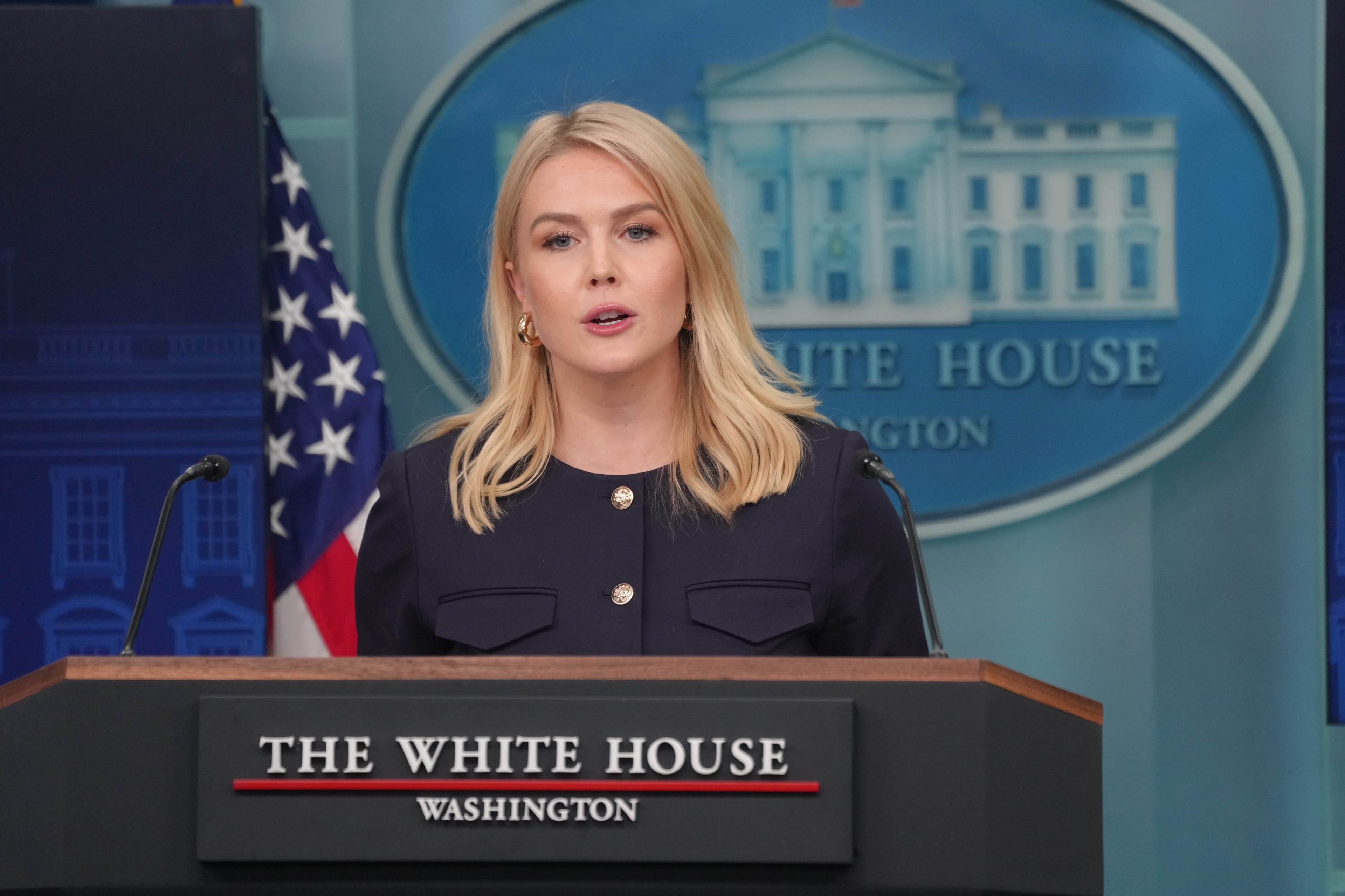 Trump Jokes White House Press Secretary Loves Her Children "More Than She Loves Trump"